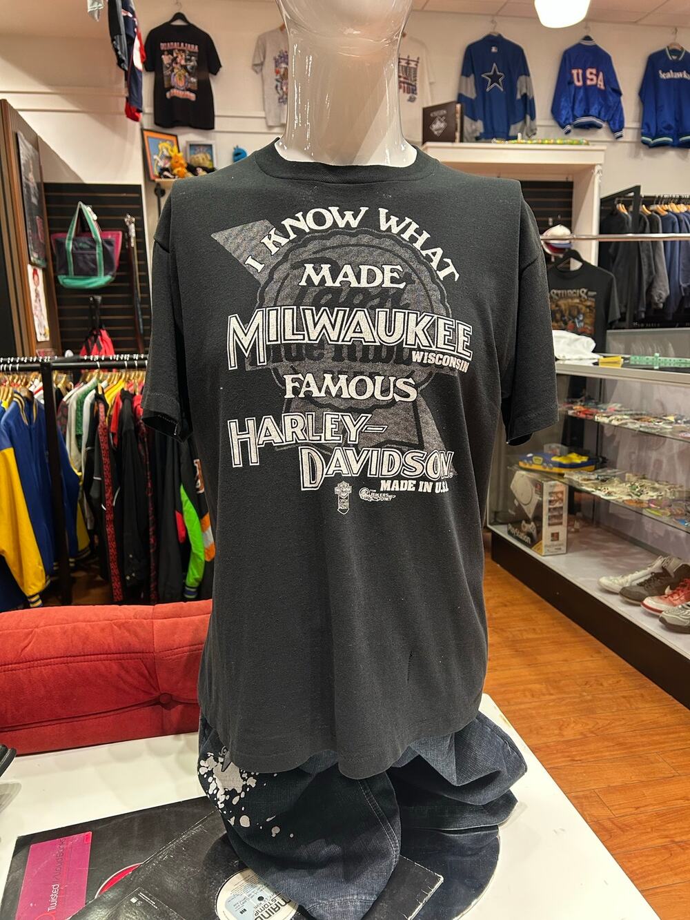 Vintage Harley Davidson Milwaukee Bikers Only Single Stich Tee Size XL VTG